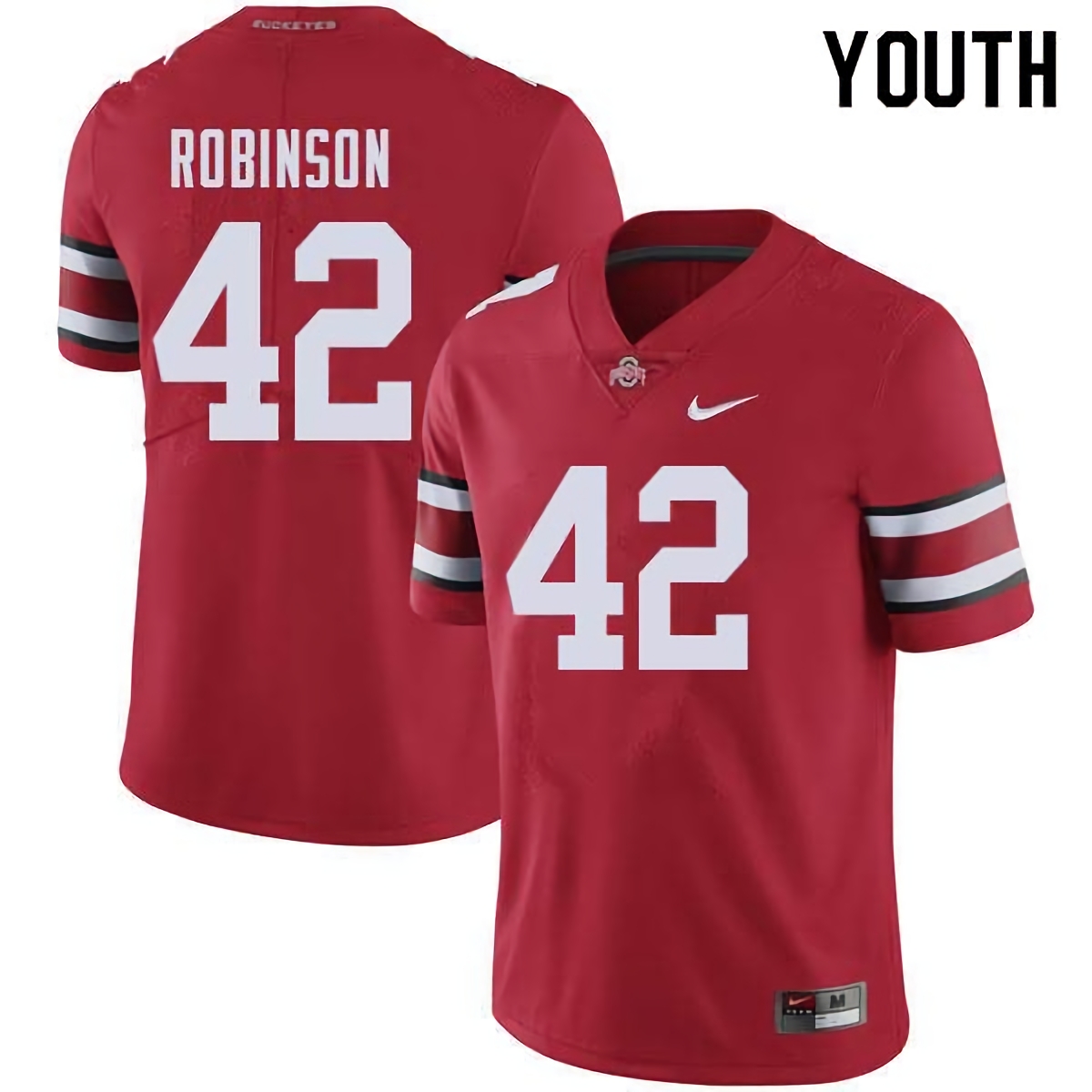 Bradley Robinson Ohio State Buckeyes Youth NCAA #42 Nike Red College Stitched Football Jersey PPV0456OJ